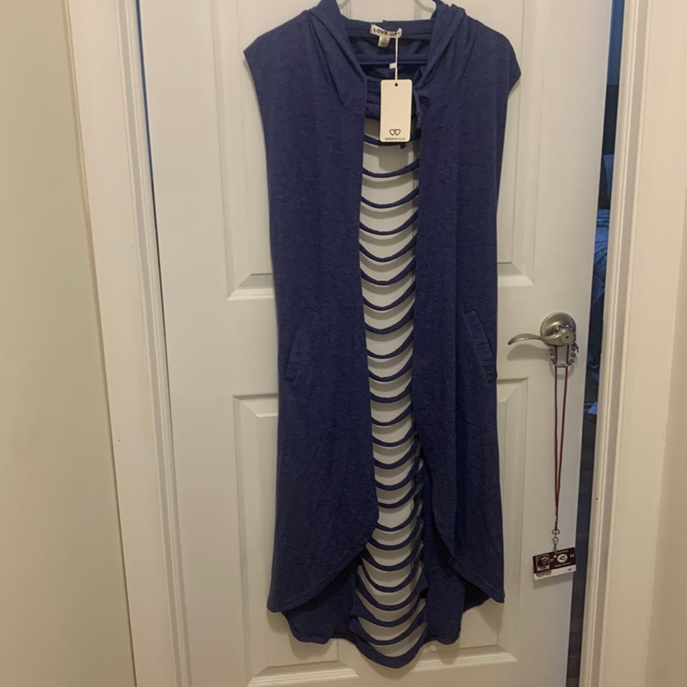 hoodie with rip back